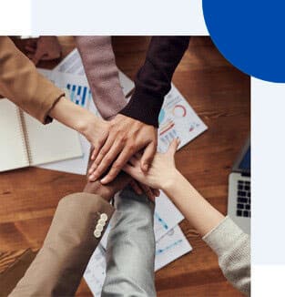 Imagen apoyando las manos